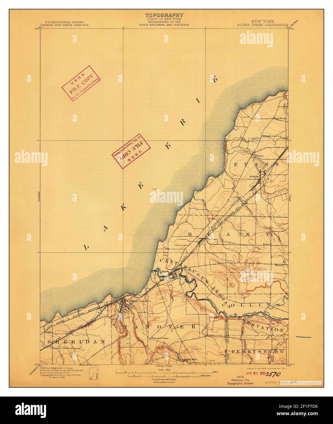 Silver Creek, New York, map 1899, 162500, United States of America by