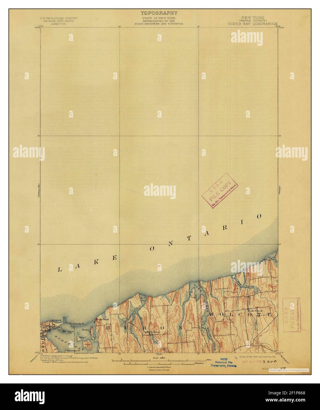 Sodus Bay, New York, map 1902, 162500, United States of America by