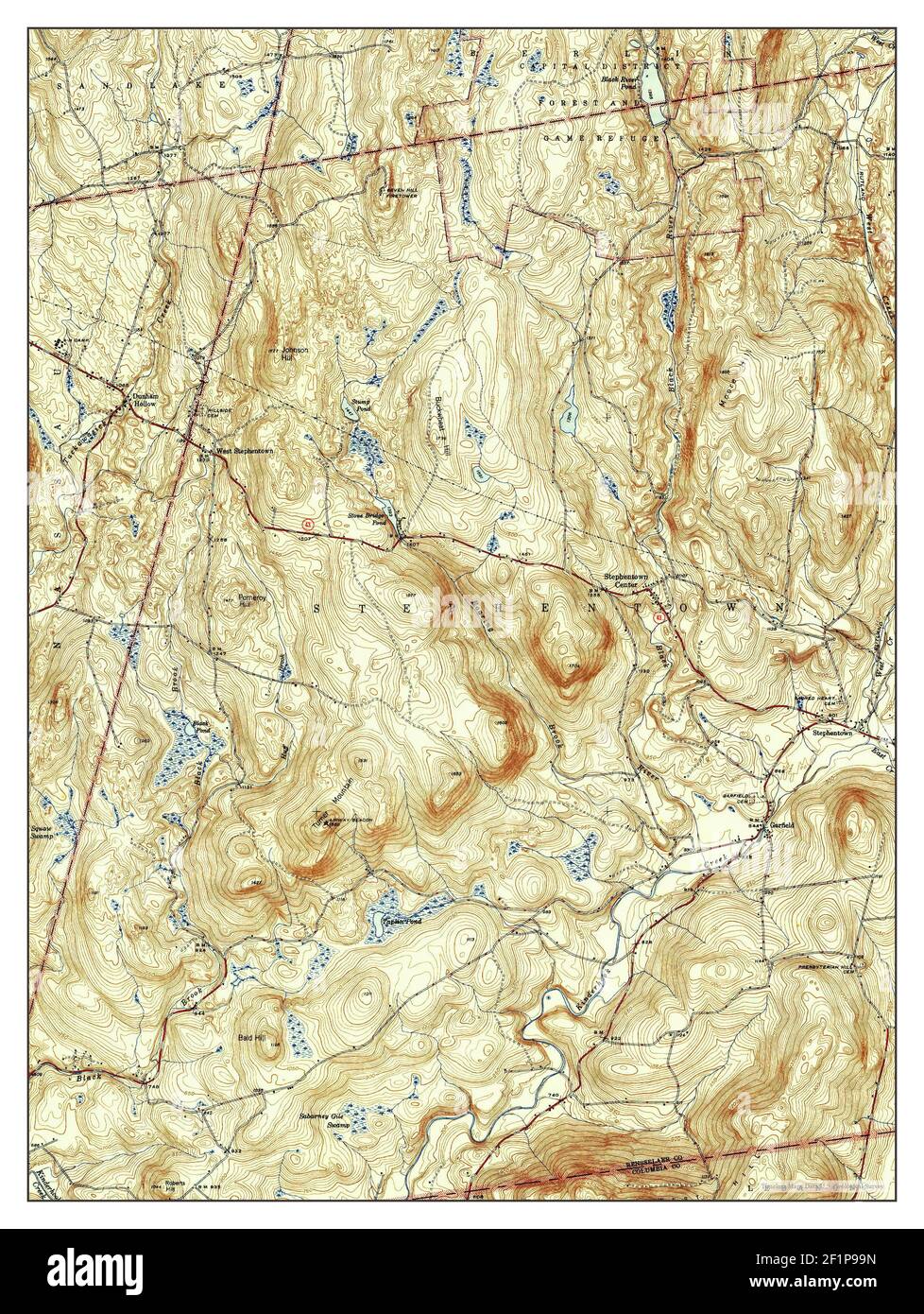 Stephentown Center, New York, map 1947, 131680, United States of