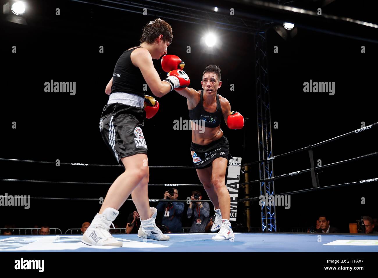 Myriam Dellal (FRA) won against Elfi Philips (BEL) and became world  champion of WBC Silver during the Boxing international event at Issy les  Moulineaux, Palais des Sports Robert charpentier, France, on October