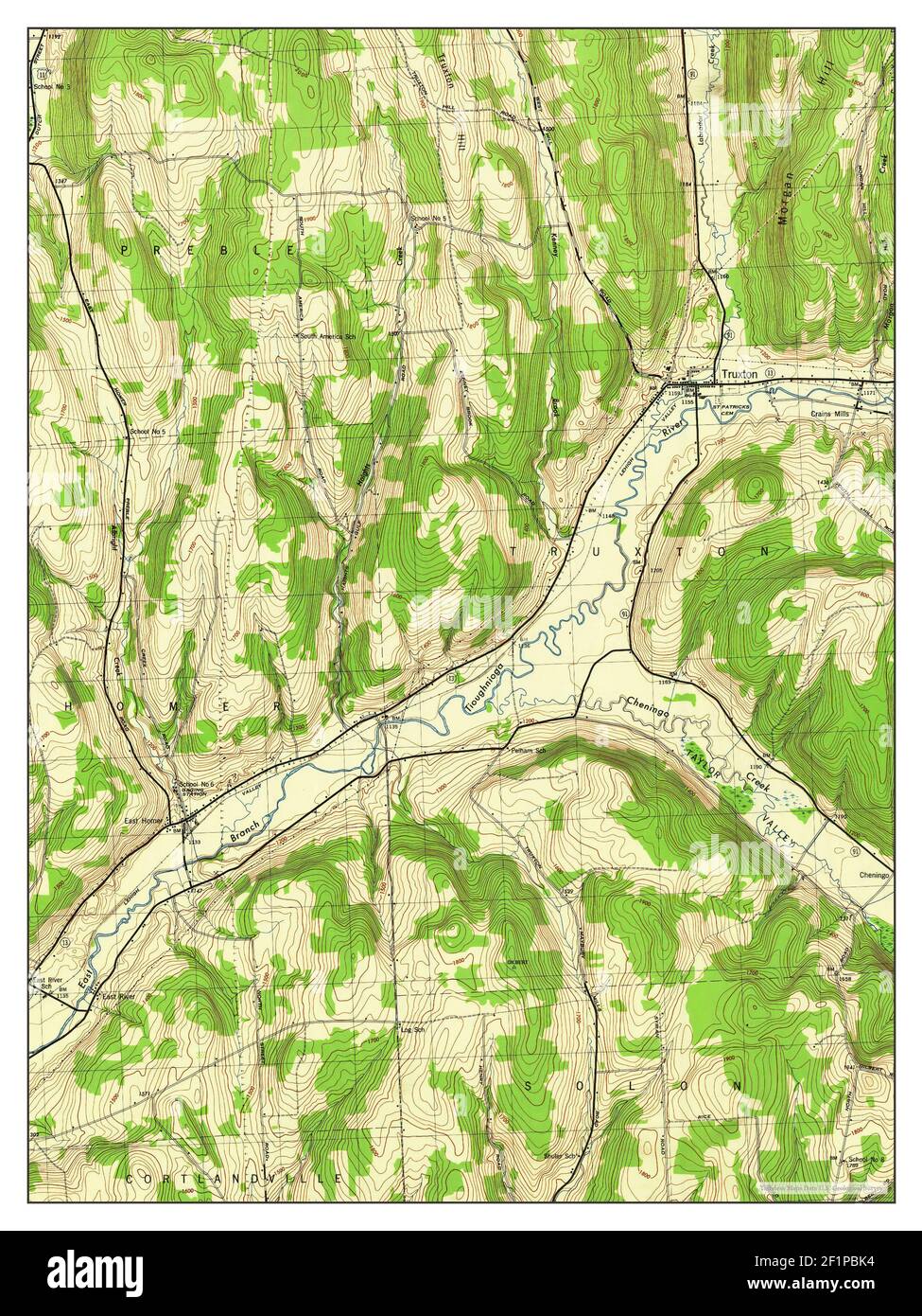 Truxton, New York, map 1944, 131680, United States of America by Timeless Maps, data U.S