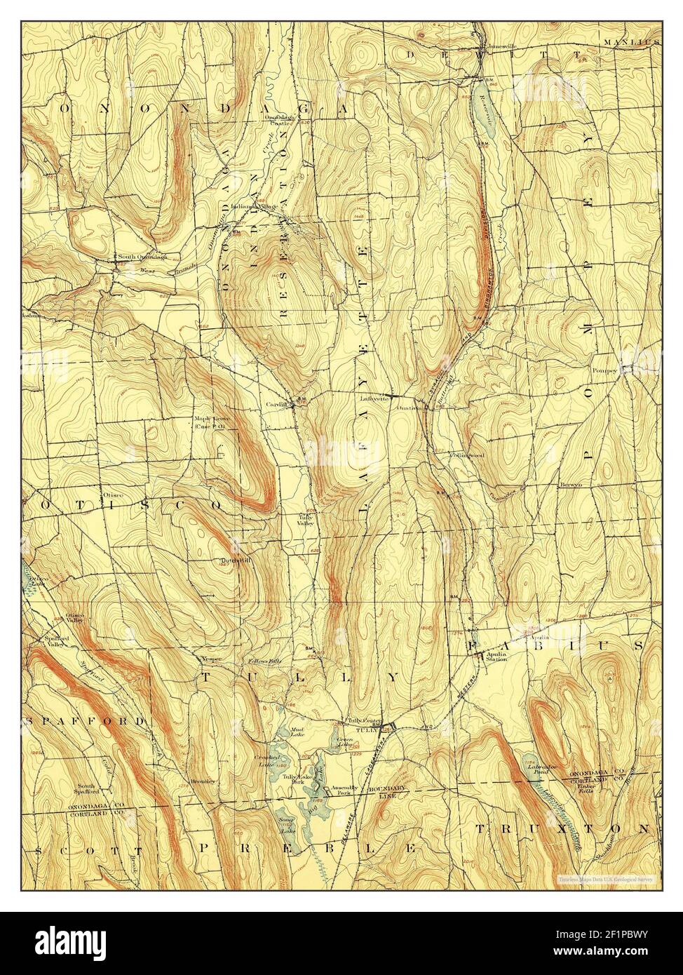 Tully New York Map 1900 1 United States Of America By Timeless Maps Data U S Geological Survey Stock Photo Alamy