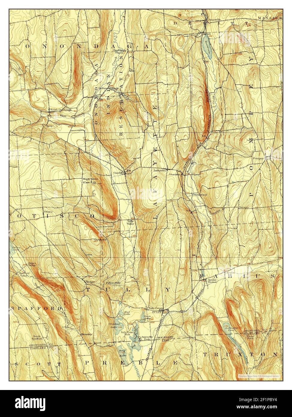 Tully New York Map 1900 1 United States Of America By Timeless Maps Data U S Geological Survey Stock Photo Alamy