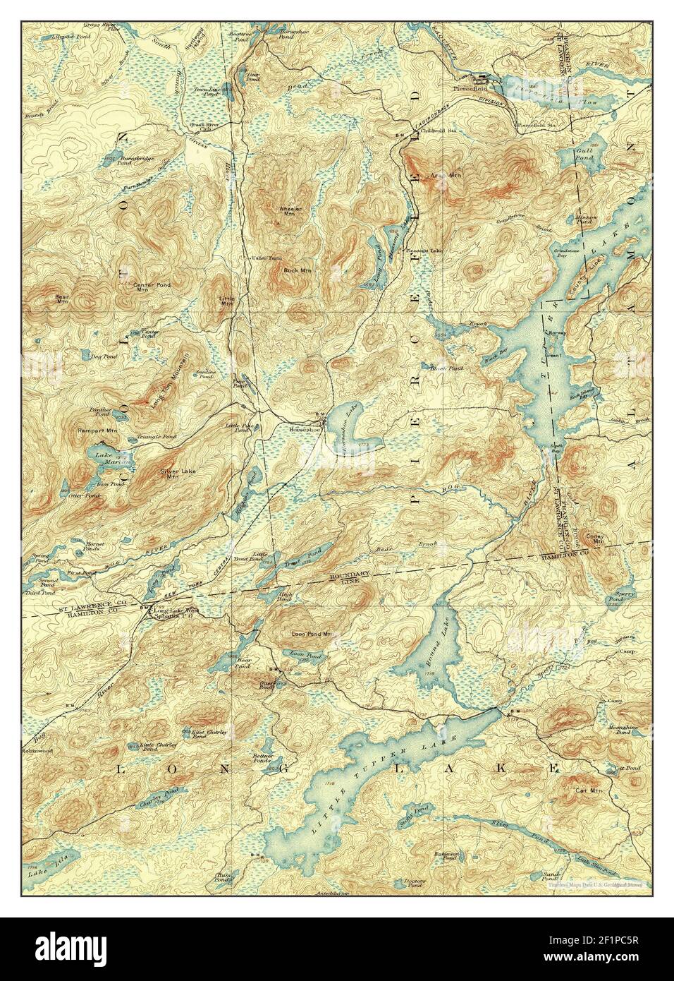 Tupper Lake New York USGS topo - Tupper Lake New York Map 1907 162500 United States Of America By Timeless Maps Data Us Geological Survey 2F1PC5R