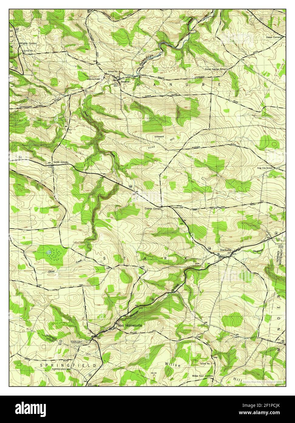 Van Hornesville, New York, map 1945, 131680, United States of America