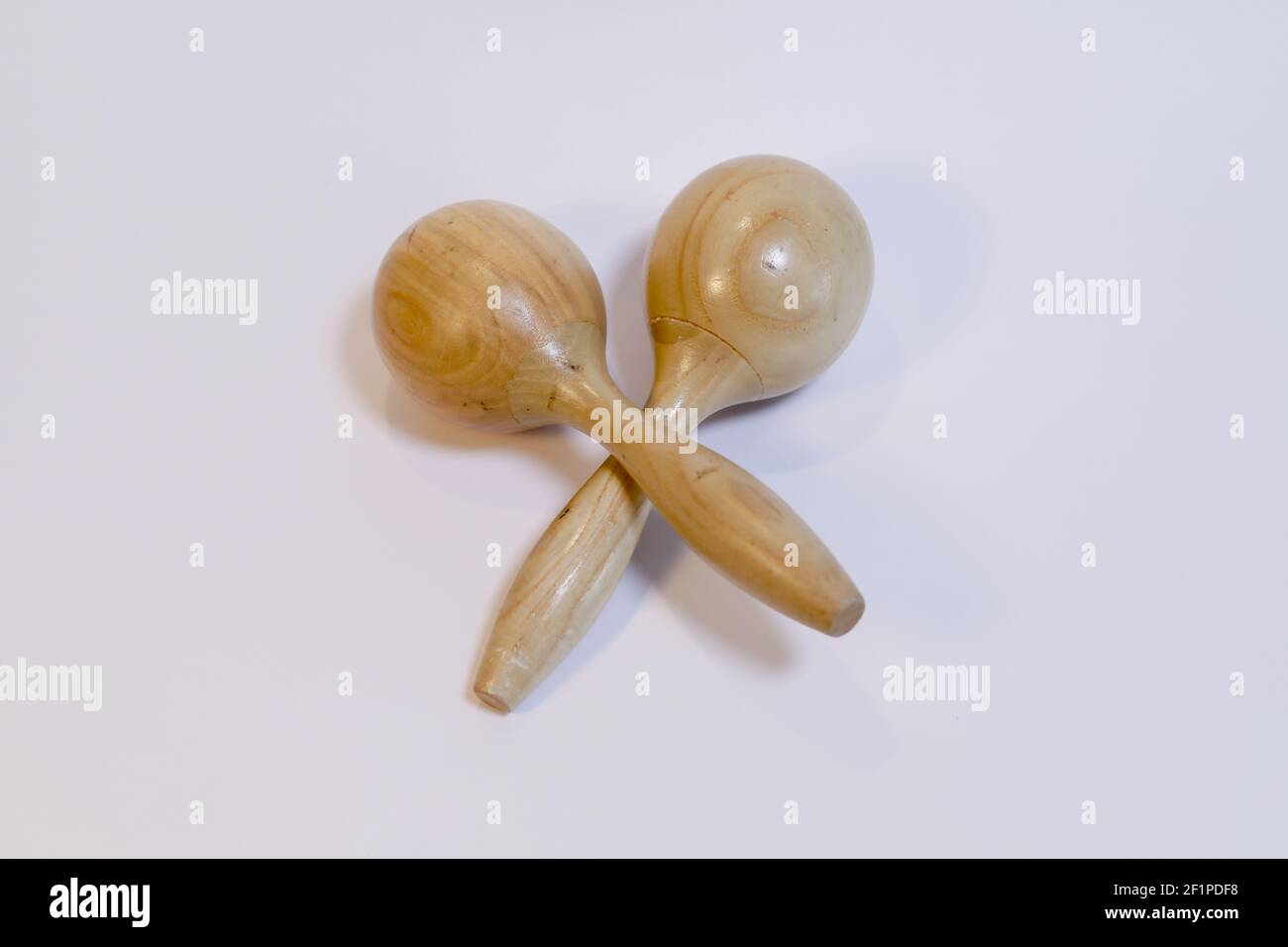 Maracas. Percussion musical instrument. Used to mark the rhythm of a song Stock Photo Alamy