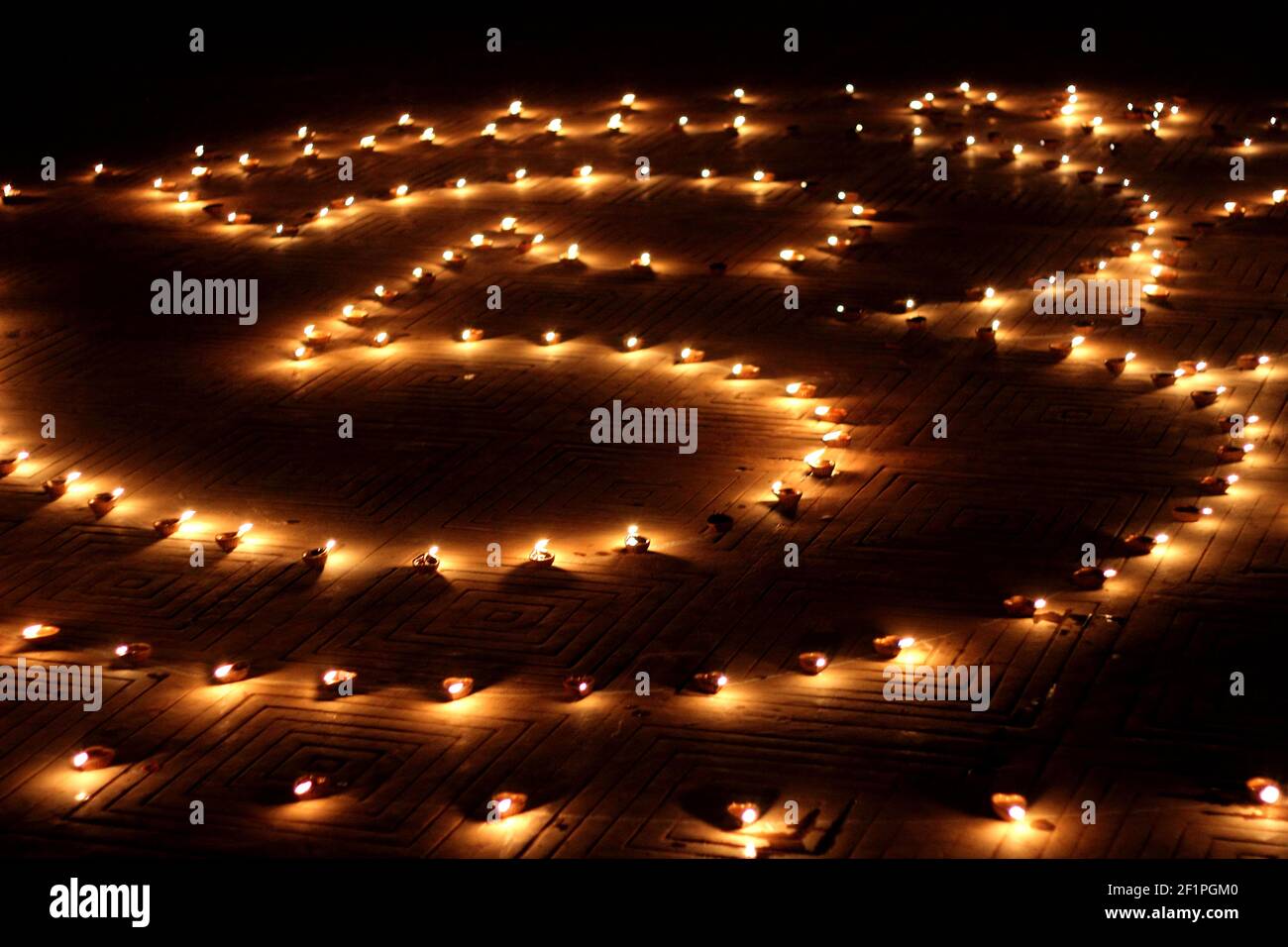 earthen lamps lighted in style Stock Photo Alamy