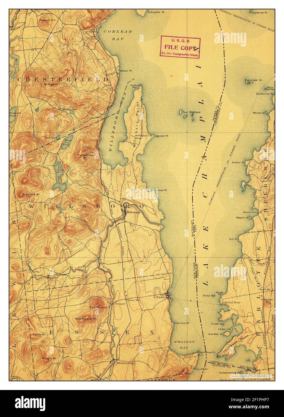 Map of willsboro new york hires stock photography and images Alamy