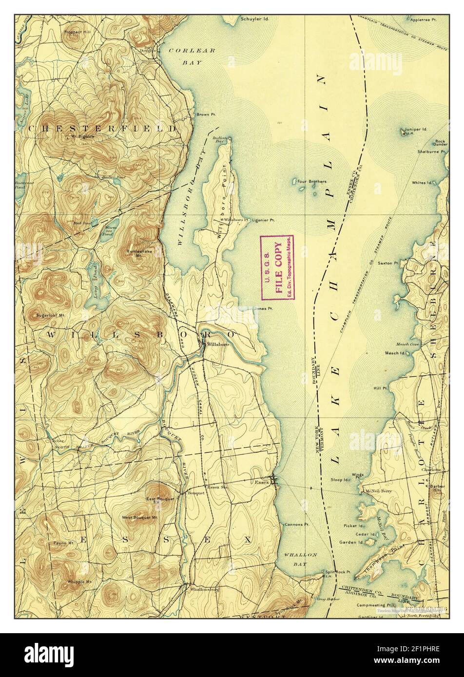 Map of willsboro new york hires stock photography and images Alamy