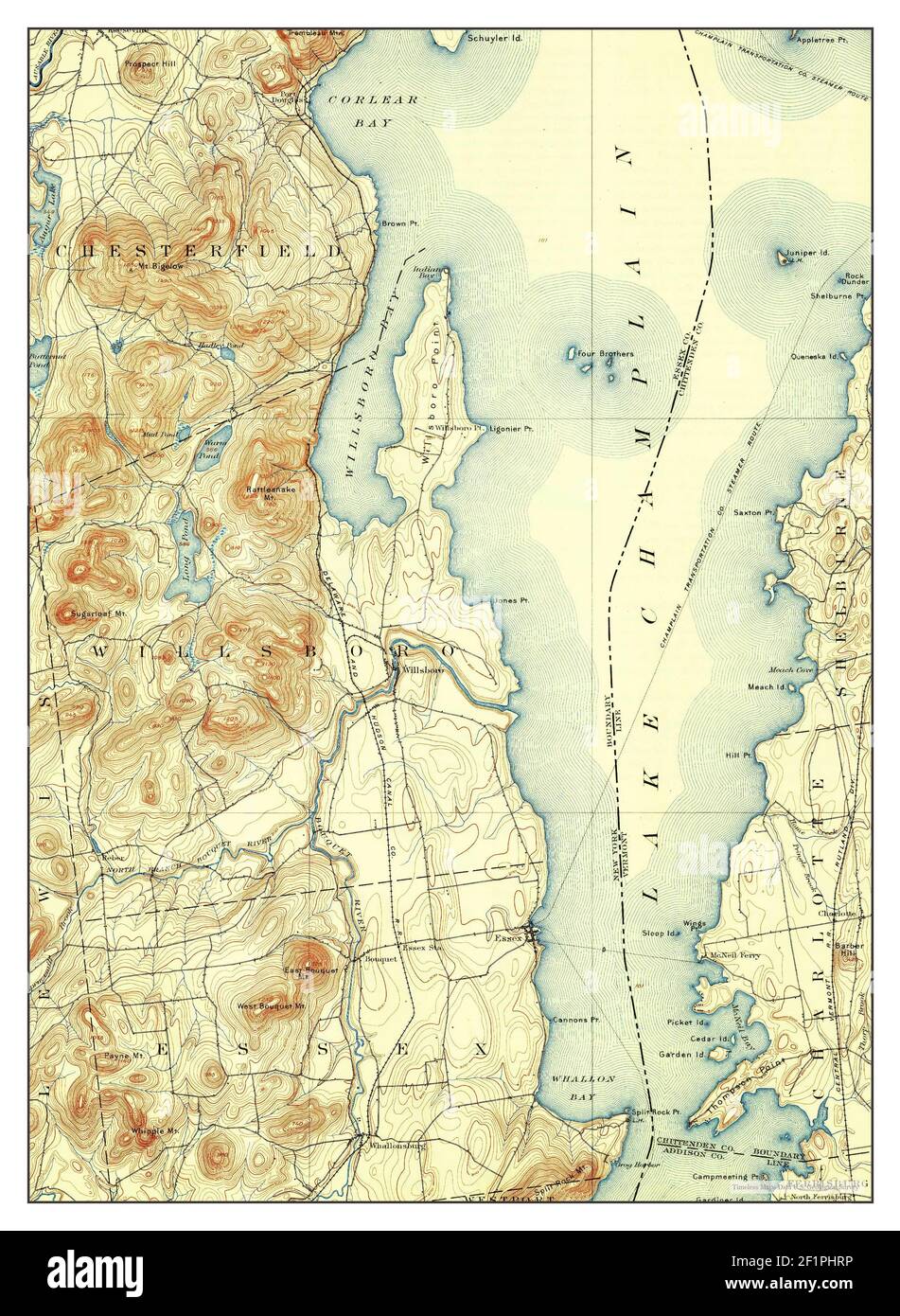 Map of willsboro new york hires stock photography and images Alamy