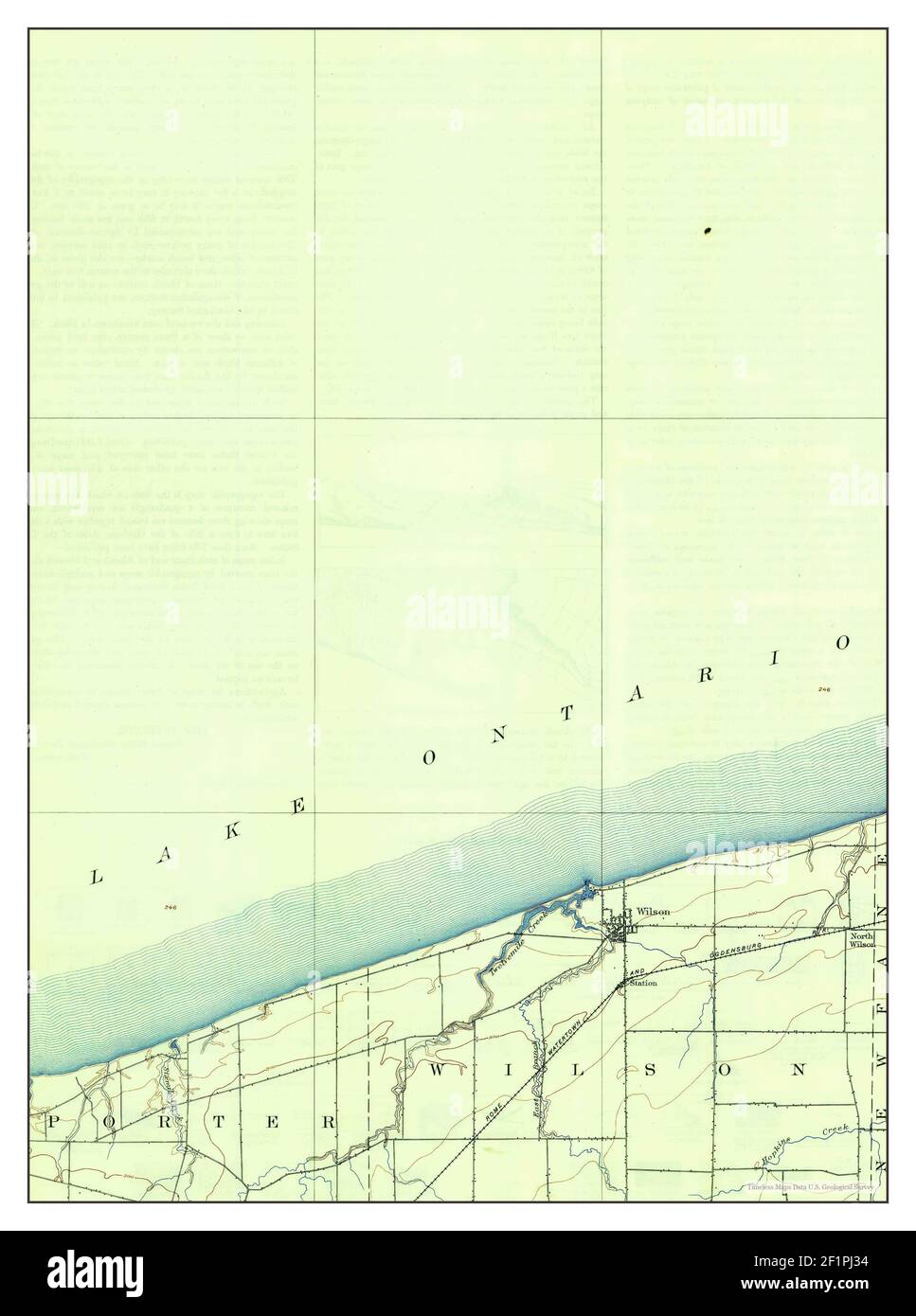 Wilson, New York, map 1900, 162500, United States of America by