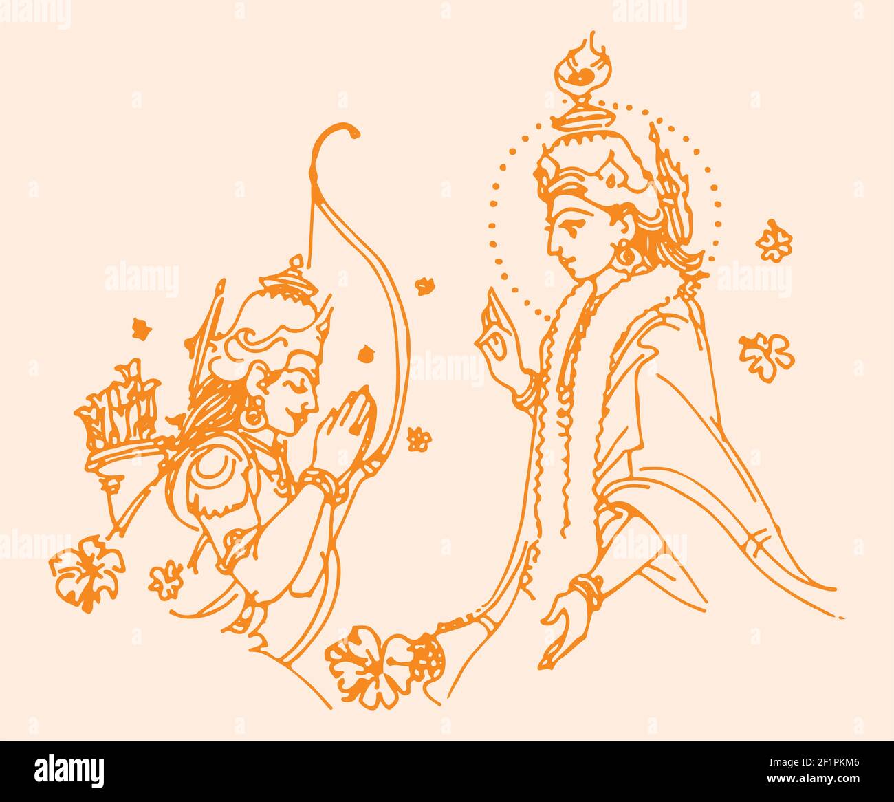 Beautiful Radha Krishna Sketch Drawing - Drawing Skill