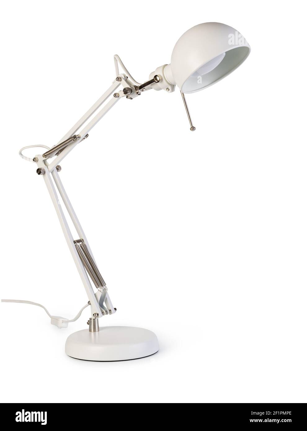 Table lamp on white background Stock Photo