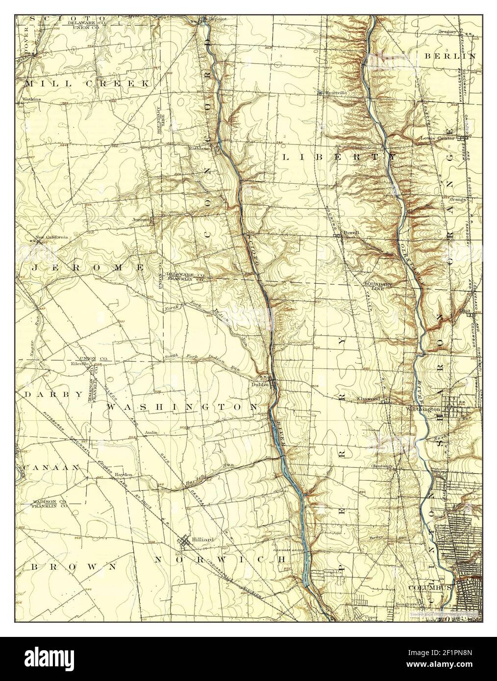 Map Of Dublin Ohio Dublin, Ohio, Map 1903, 1:62500, United States Of America By Timeless Maps,  Data U.s. Geological Survey Stock Photo - Alamy