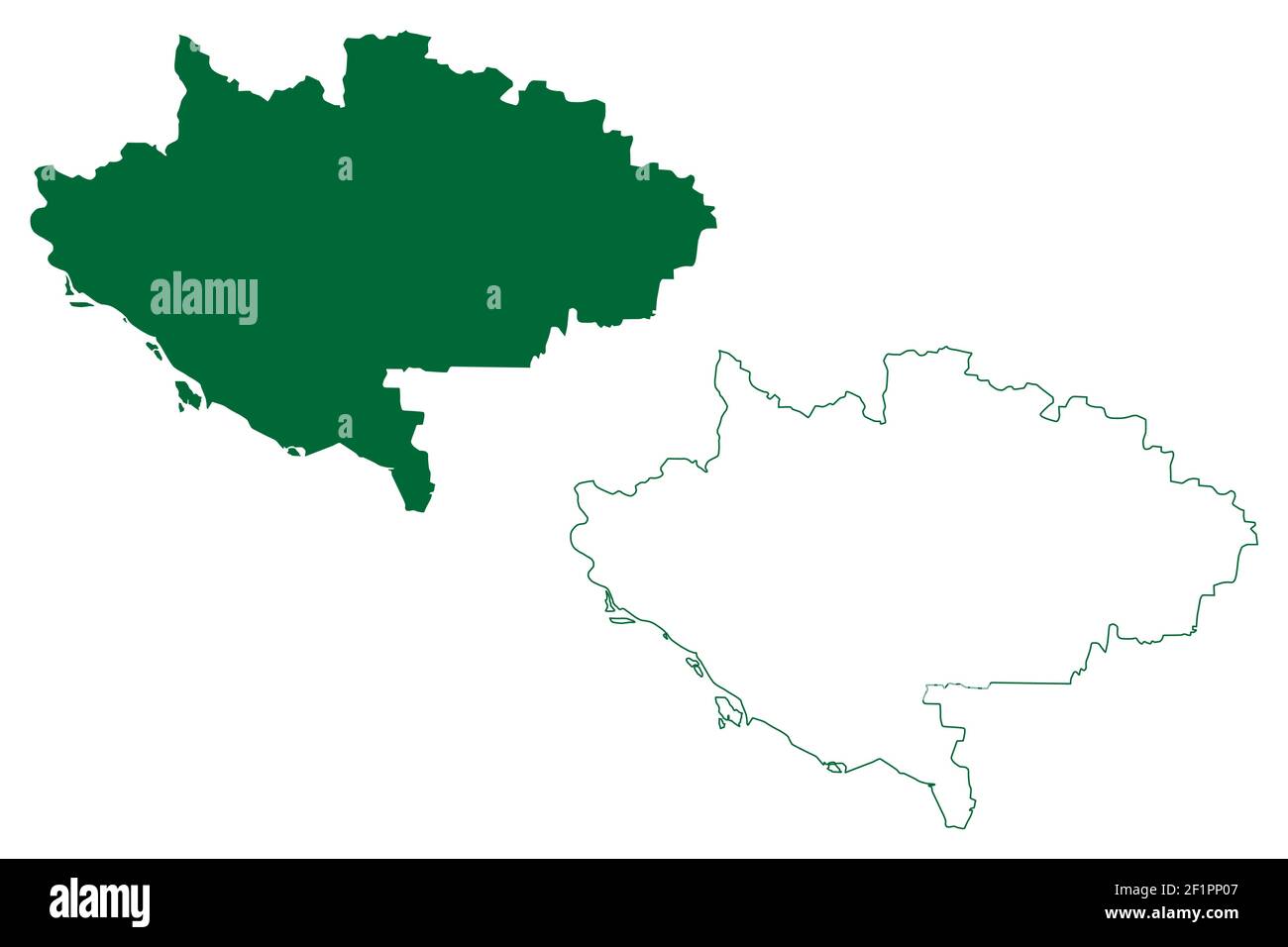 Siwan district (Bihar State, Saran division, Republic of India) map
