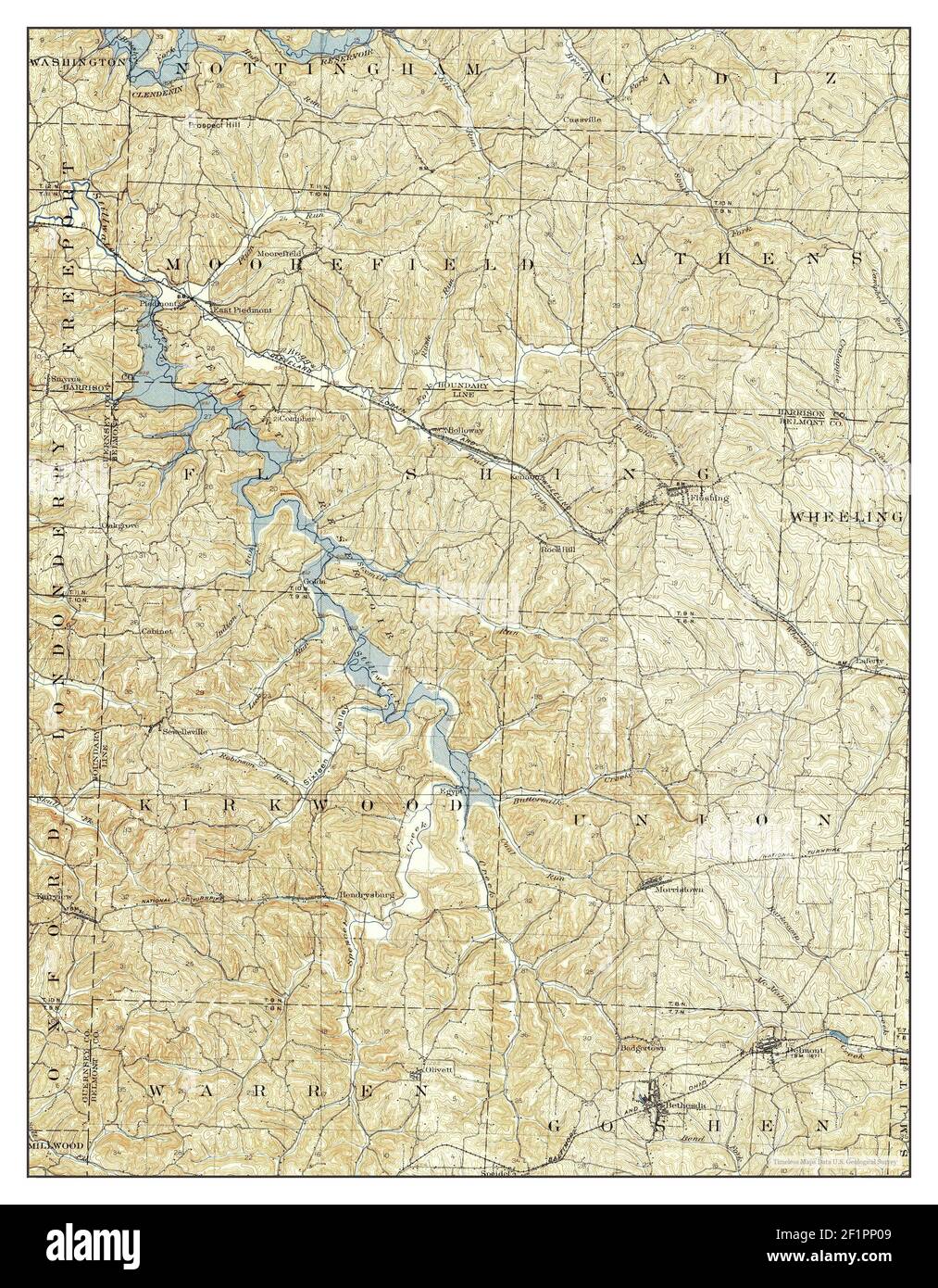 Old map of flushing Cut Out Stock Images & Pictures Alamy