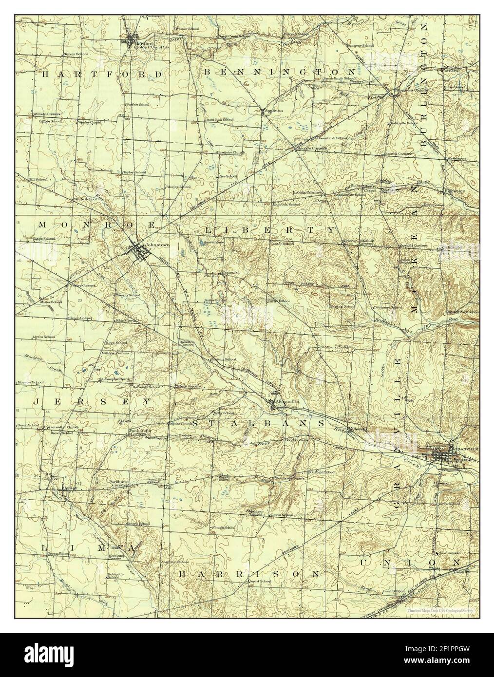 Granville, Ohio, map 1910, 162500, United States of America by