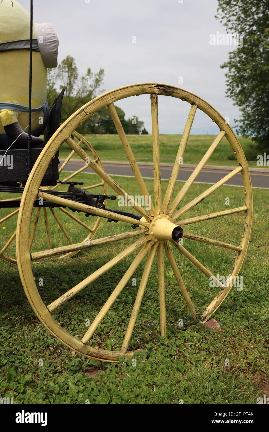 Old Spoke Car Wheel High Resolution Stock Photography And Images Alamy