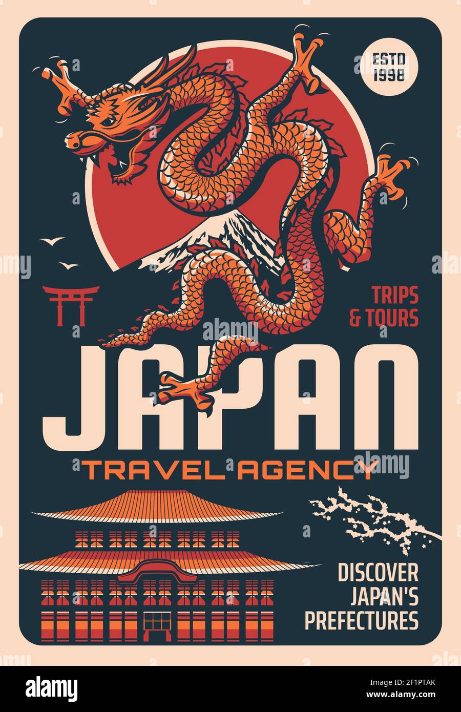 Mt Mount Fuji Japan Japanese Asia Asian Retro Travel Art Poster Print 