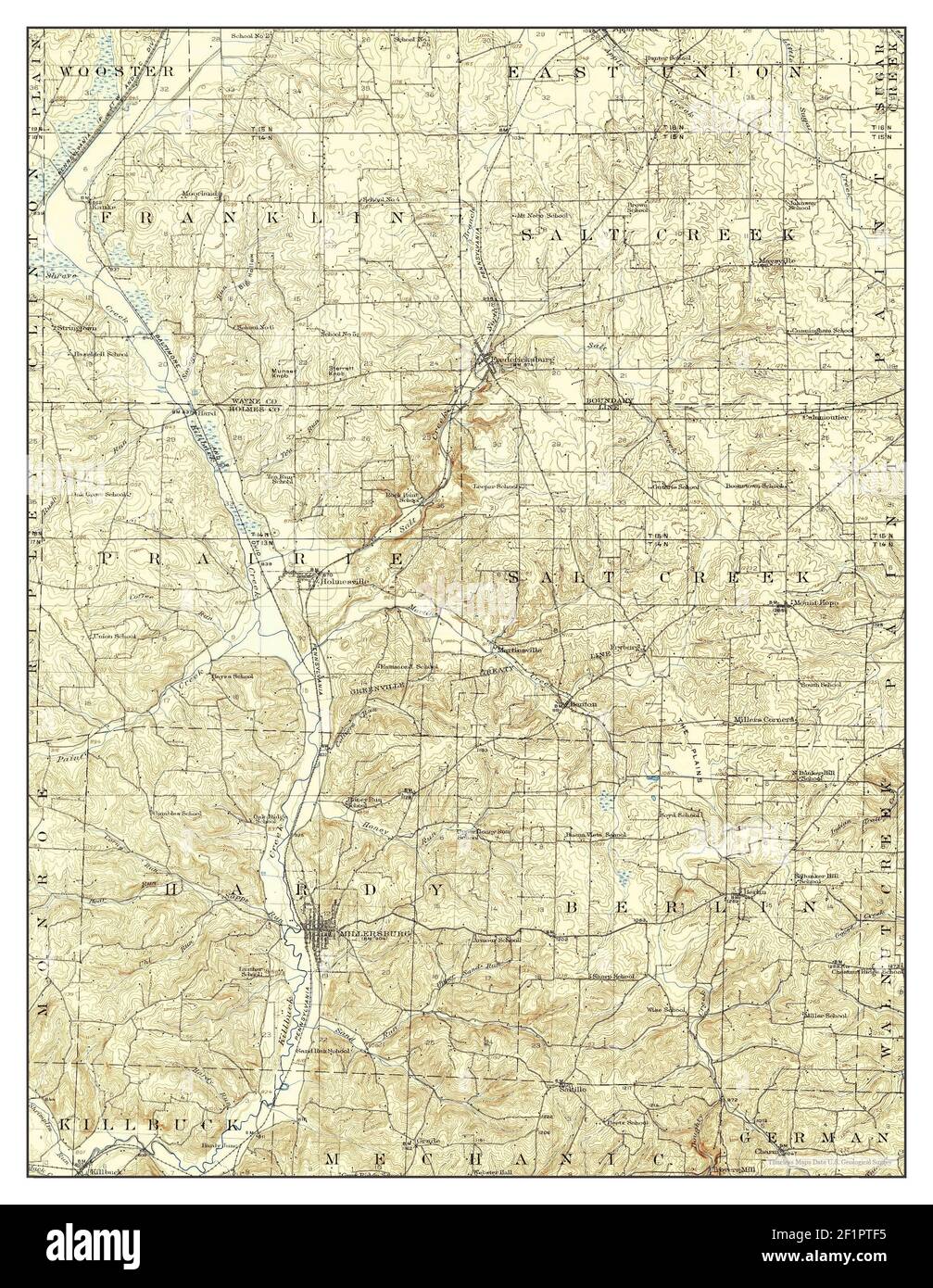 Map of millersburg ohio Cut Out Stock Images & Pictures Alamy