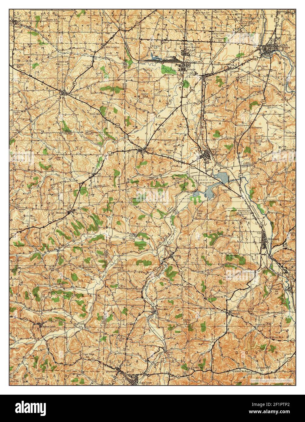 Map of navarre ohio Cut Out Stock Images & Pictures Alamy