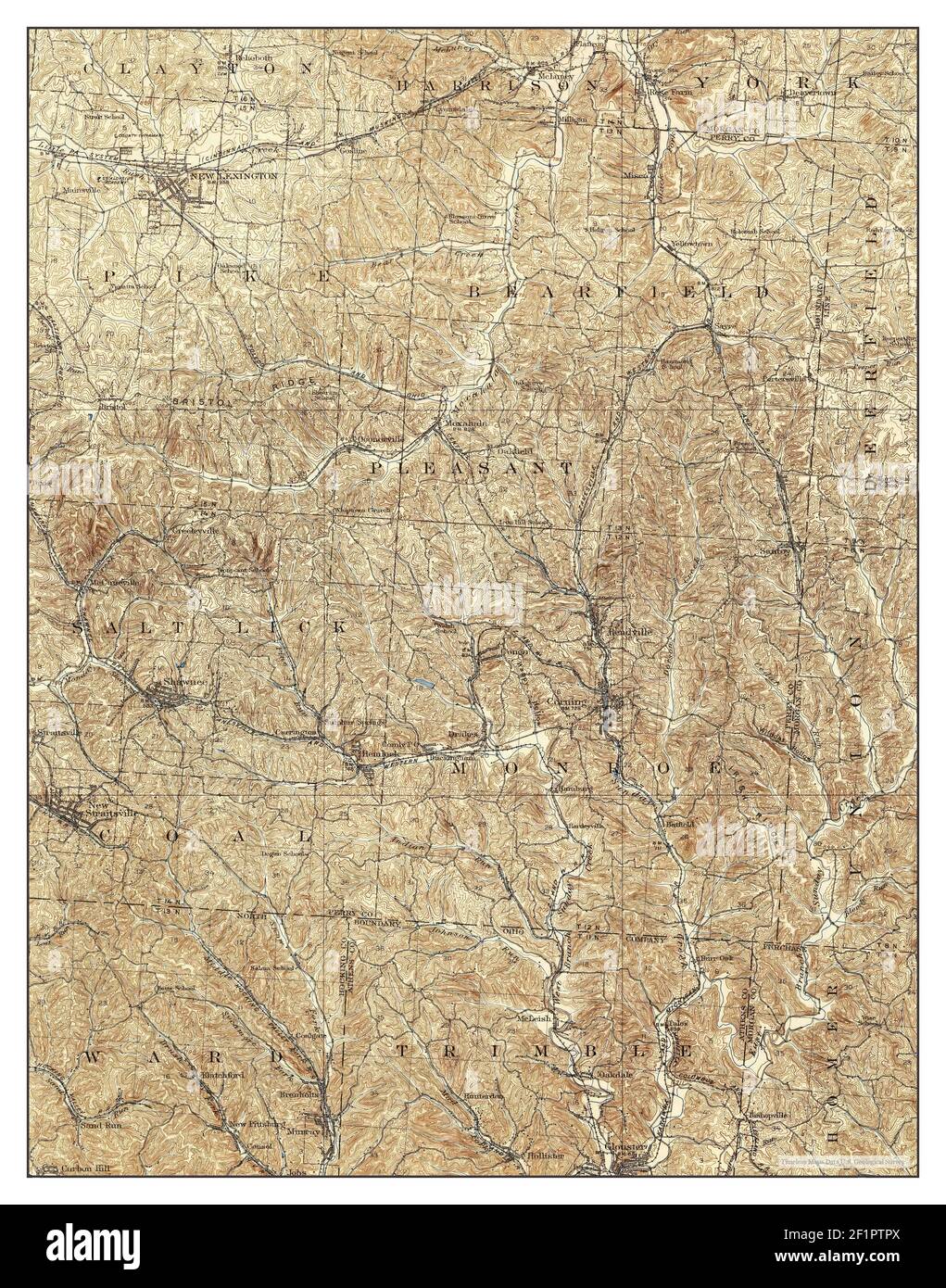 New Lexington, Ohio, map 1911, 162500, United States of America by Timeless Maps, data U.S