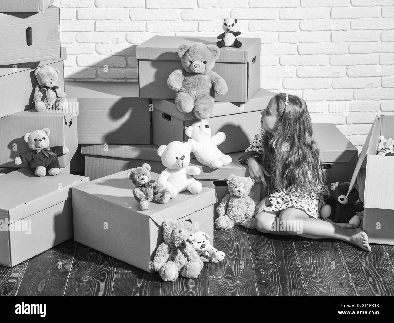 Playroom concept. Moving in. Delivering service. Feeling good at home