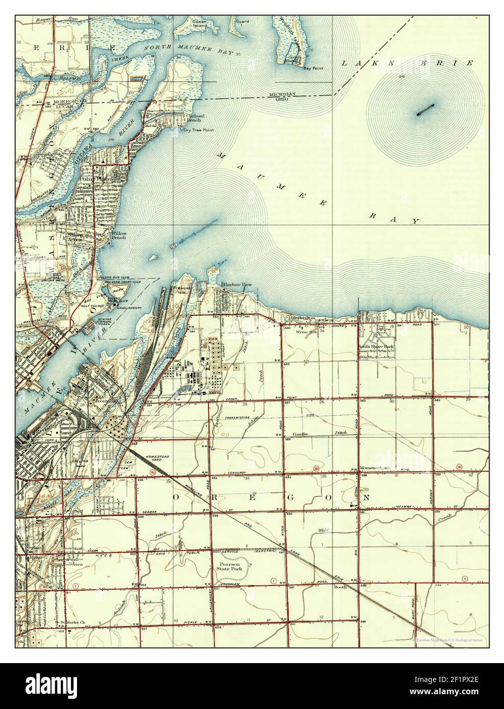 Point Place, Ohio, map 1938, 131680, United States of America by