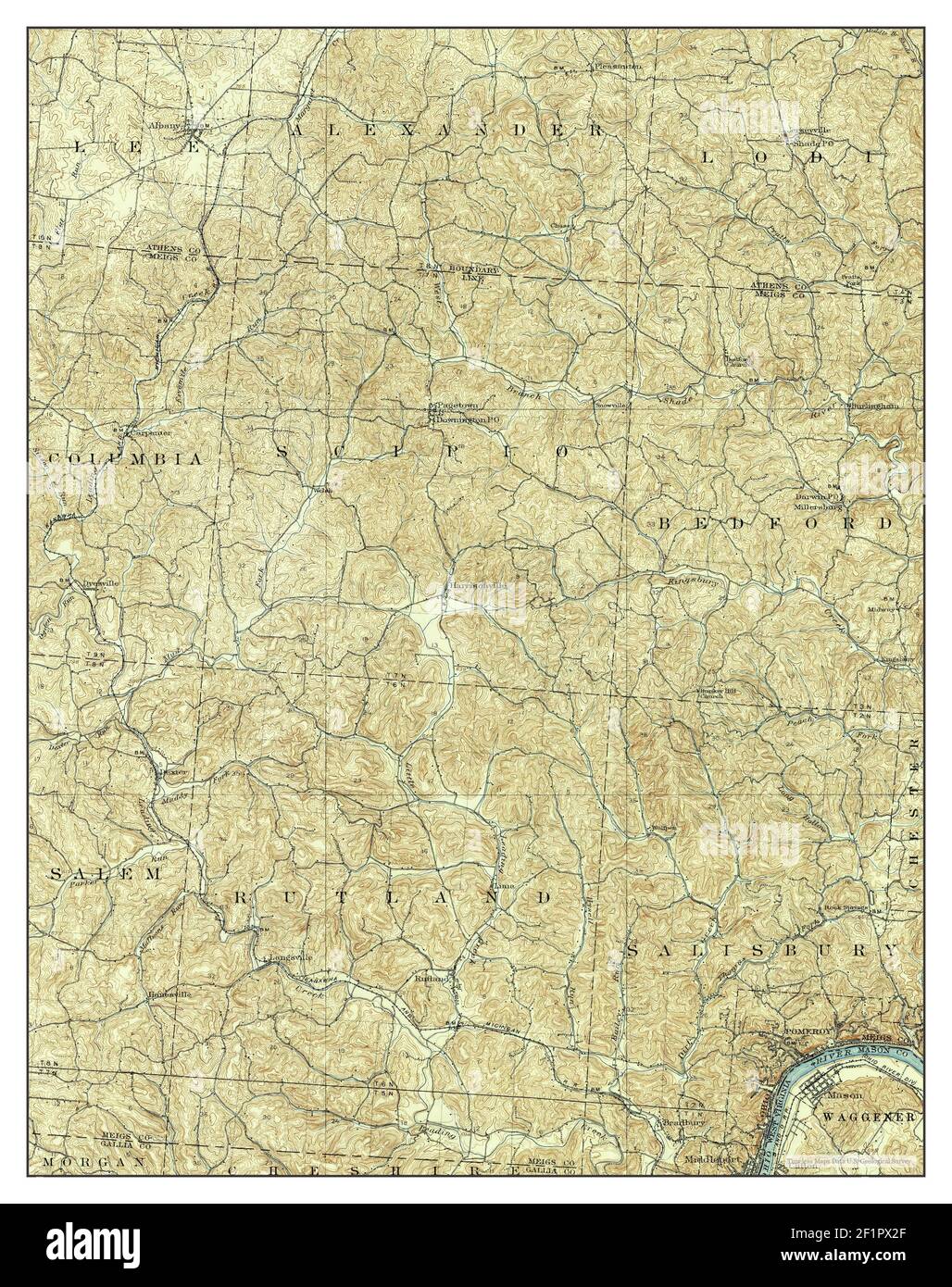 Pomeroy, Ohio, map 1907, 1:62500, United States of America by 