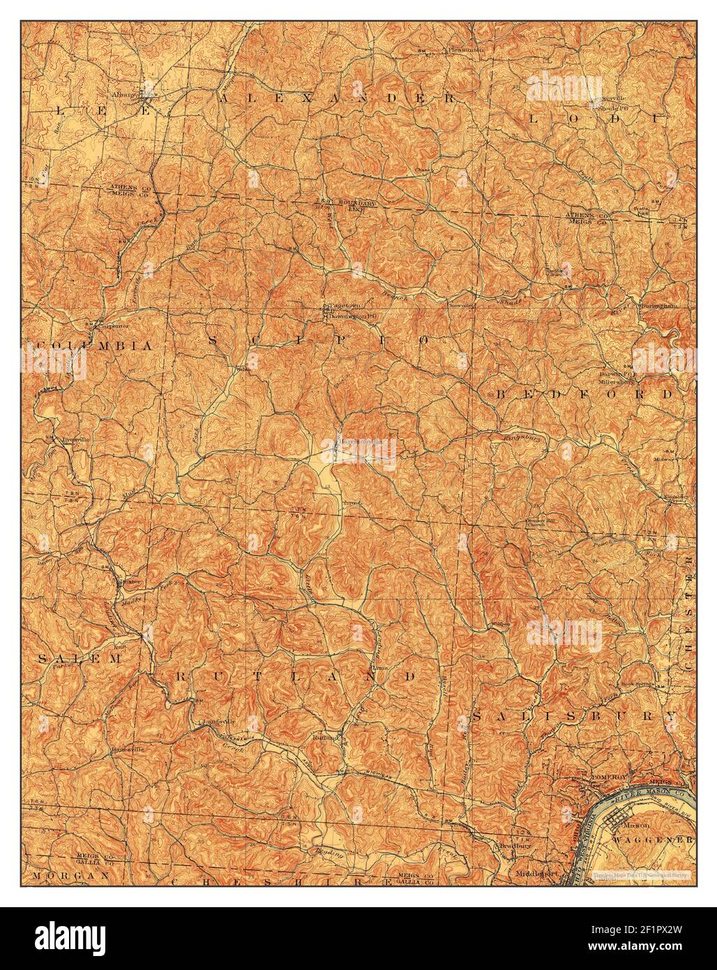 Map Of Pomeroy High Resolution Stock Photography and Images Alamy