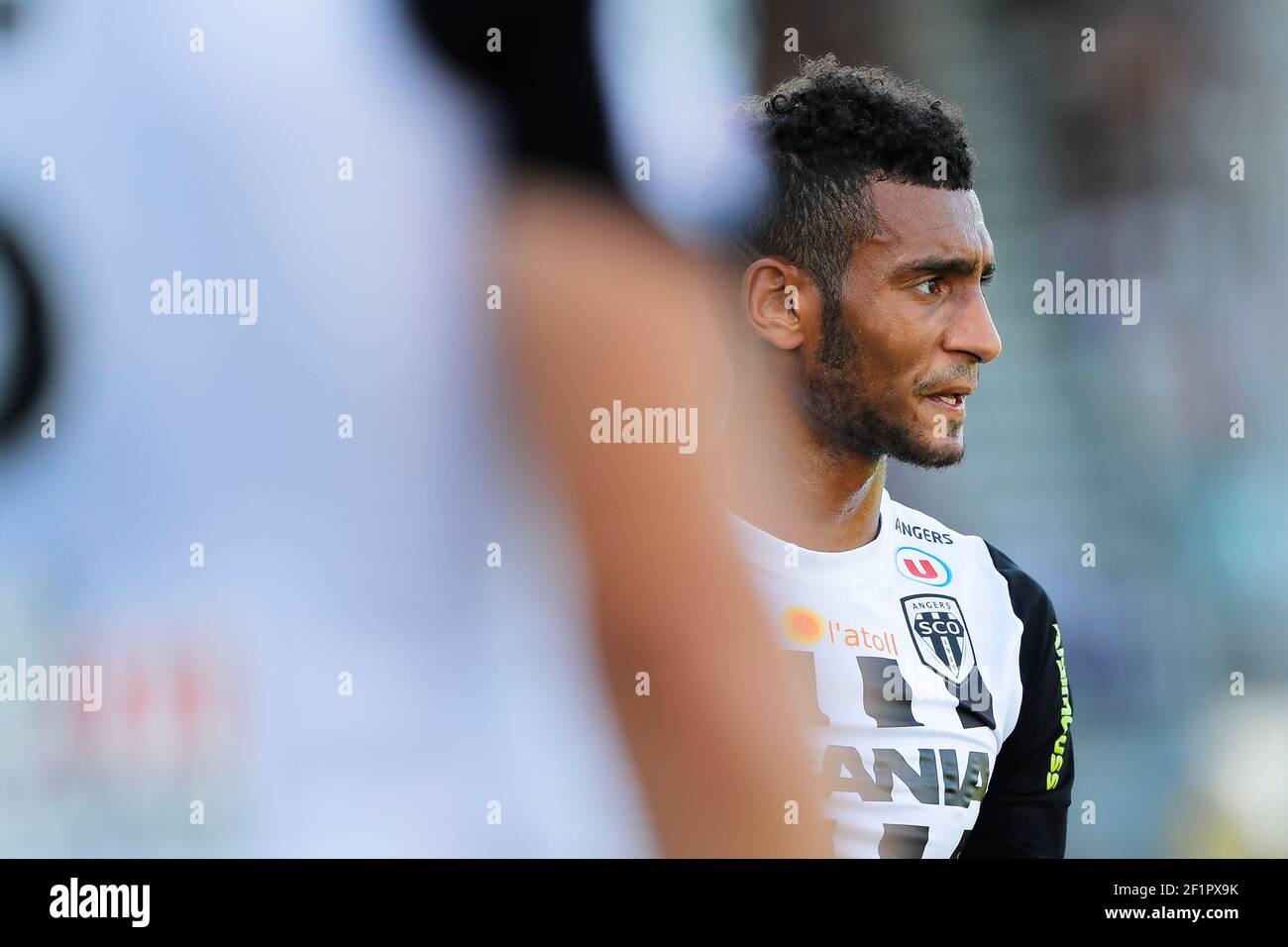 Angelo FULGINI (SCO Angers) during the French championship L1 football match between SCO Angers and Bordeaux on August 6th, 2017 at Raymond-Kopa stadium, France - PHOTO Stéphane Allaman / DPPI Stock Photo