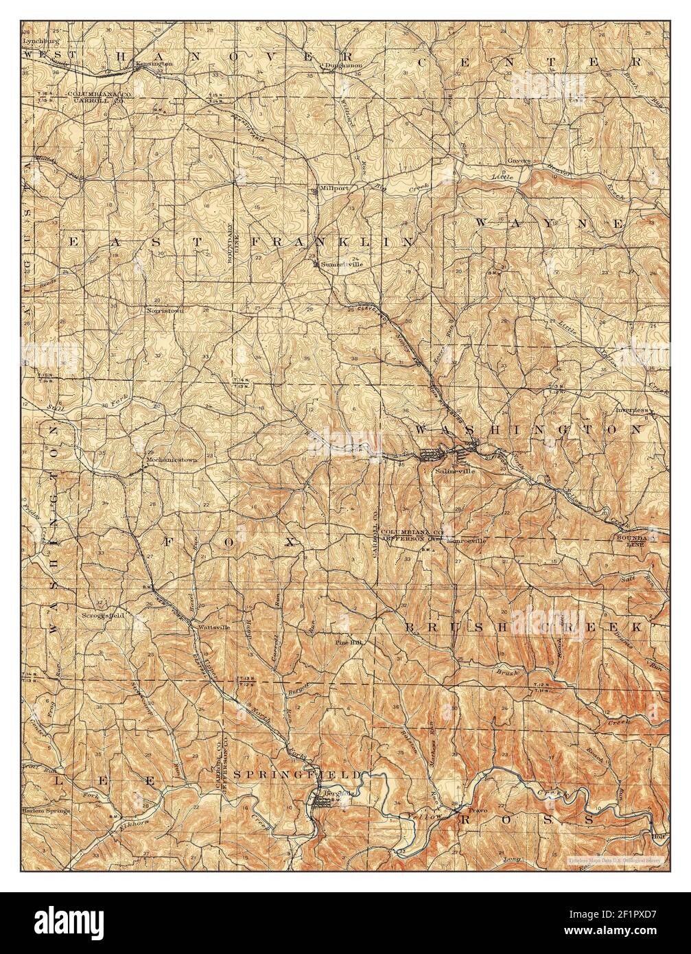 Salineville ohio map Cut Out Stock Images & Pictures Alamy