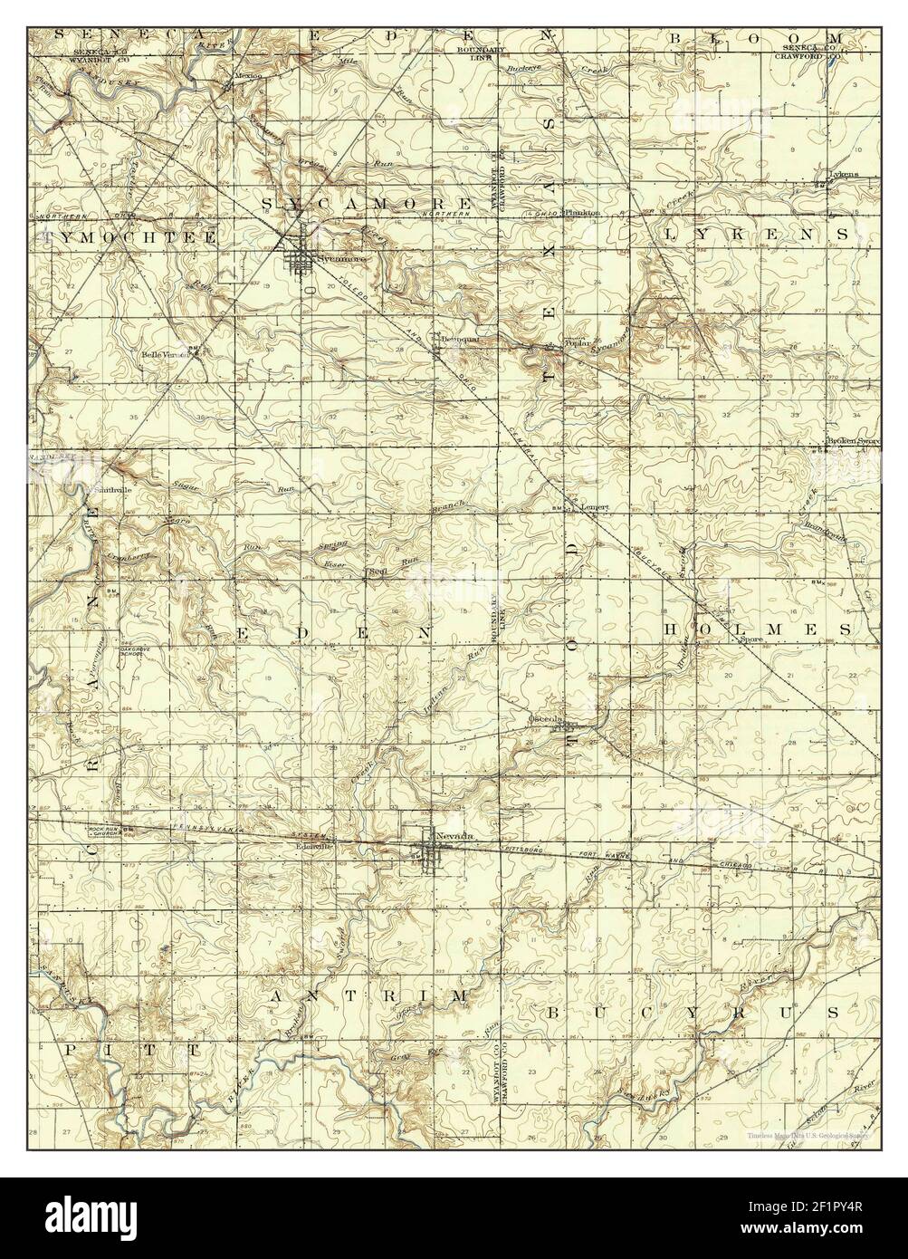Sycamore, Ohio, map 1906, 162500, United States of America by Timeless