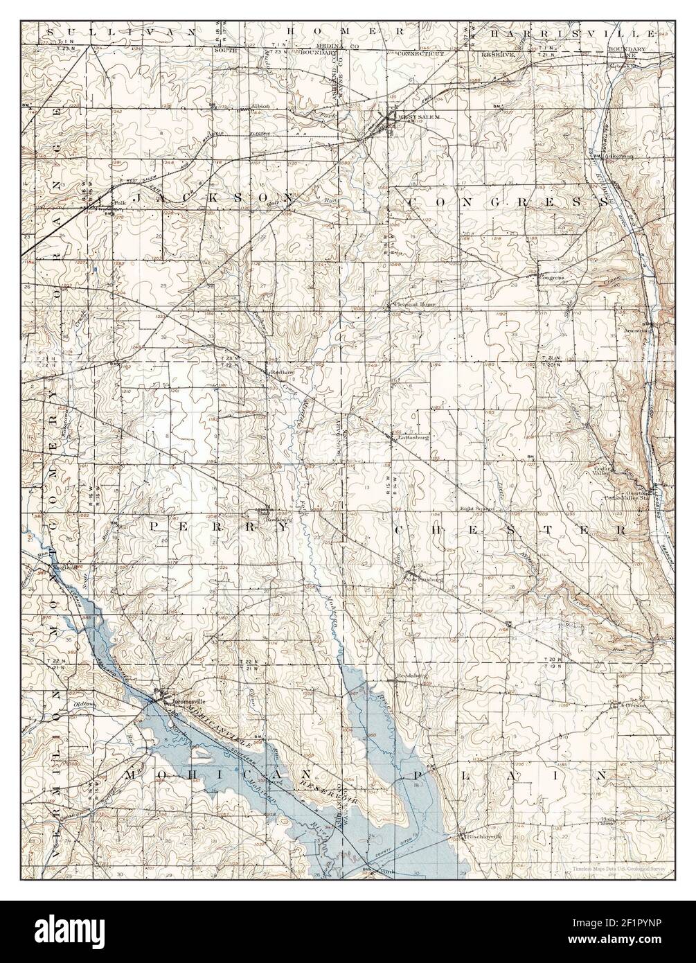 Map of west salem Cut Out Stock Images & Pictures Alamy