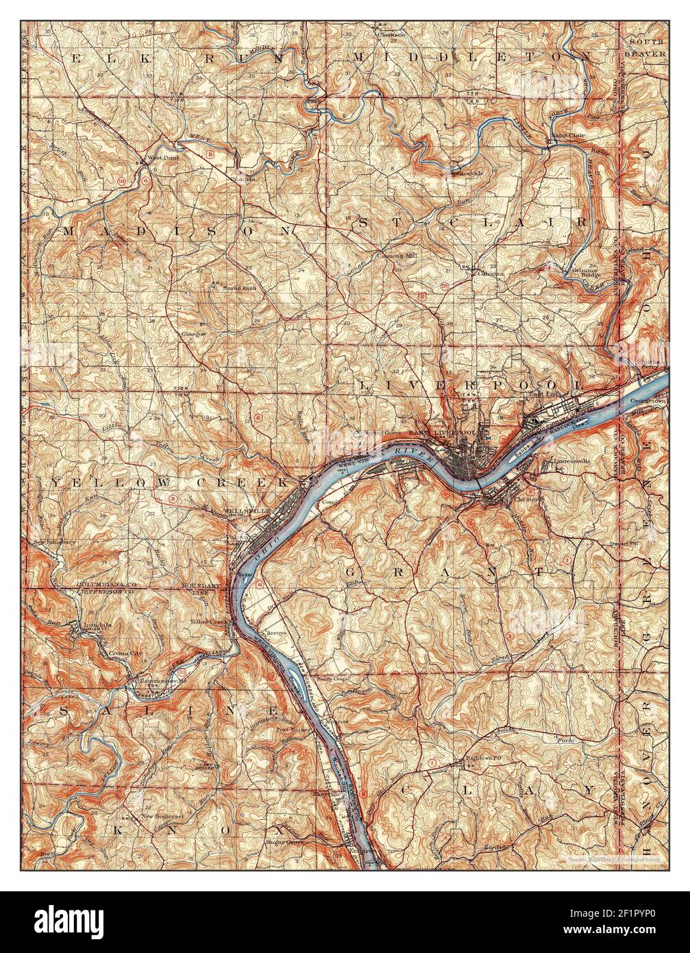 Map of wellsville hires stock photography and images Alamy