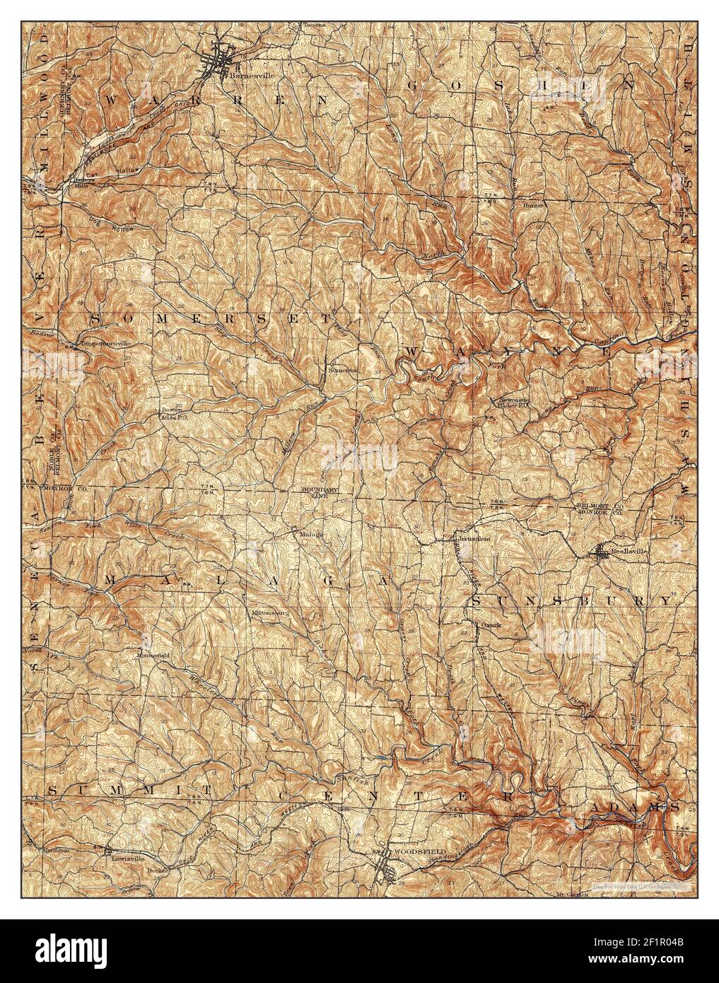 Map of woodsfield ohio hires stock photography and images Alamy