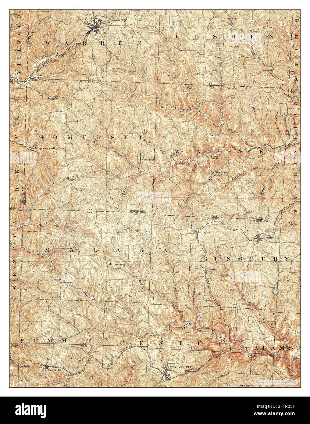 Woodsfield, Ohio, map 1905, 162500, United States of America by Timeless Maps, data U.S