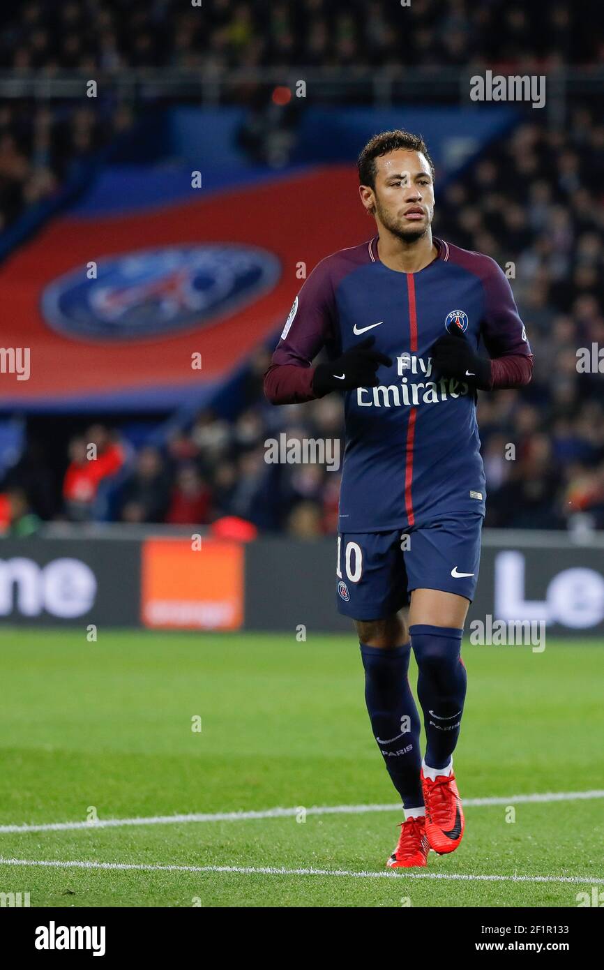 Neymar da Silva Santos Junior Neymar Jr PSG during the French Championship Ligue 1 football match between Paris Saint Germain and FC Nantes on November 18 2017 at Parc des Princes stadium