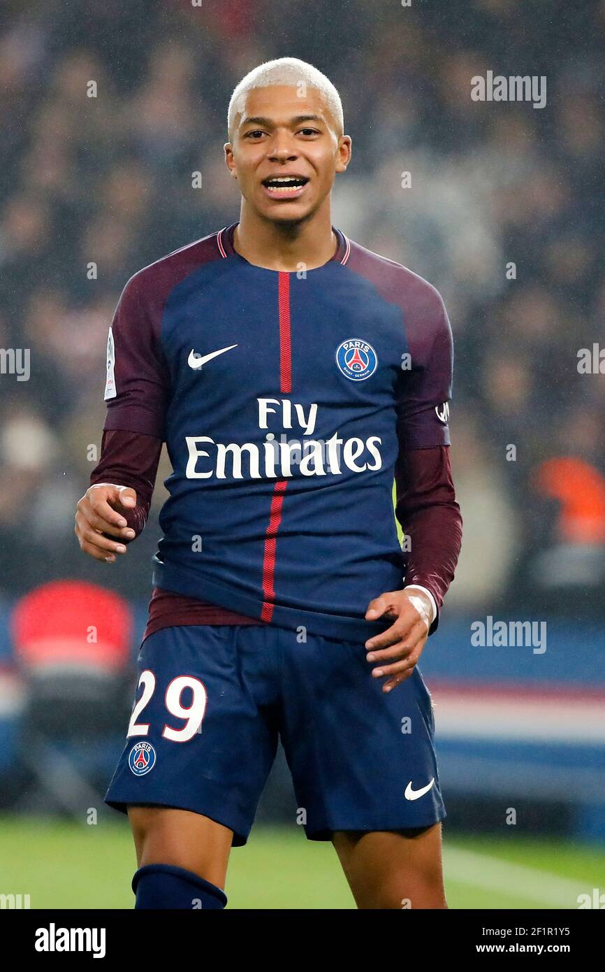Kylian Mbappe (PSG) during the French Championship Ligue 1 football match  between Paris Saint-Germain and