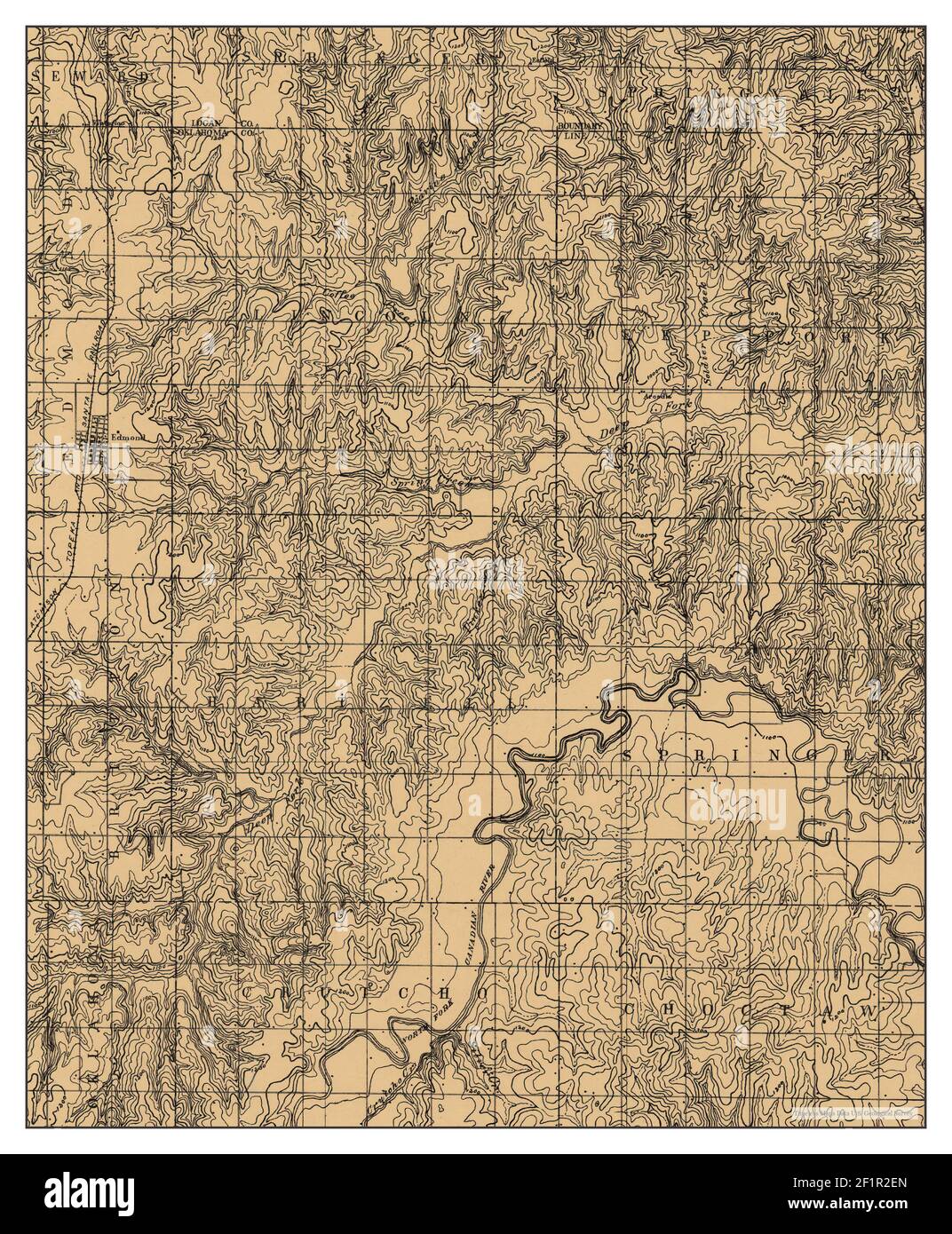 Edmond, Oklahoma, map 1892, 162500, United States of America by