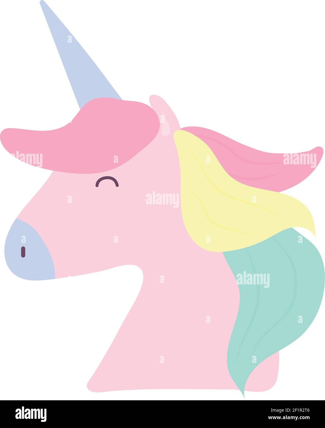 unicorn on a white background Stock Vector