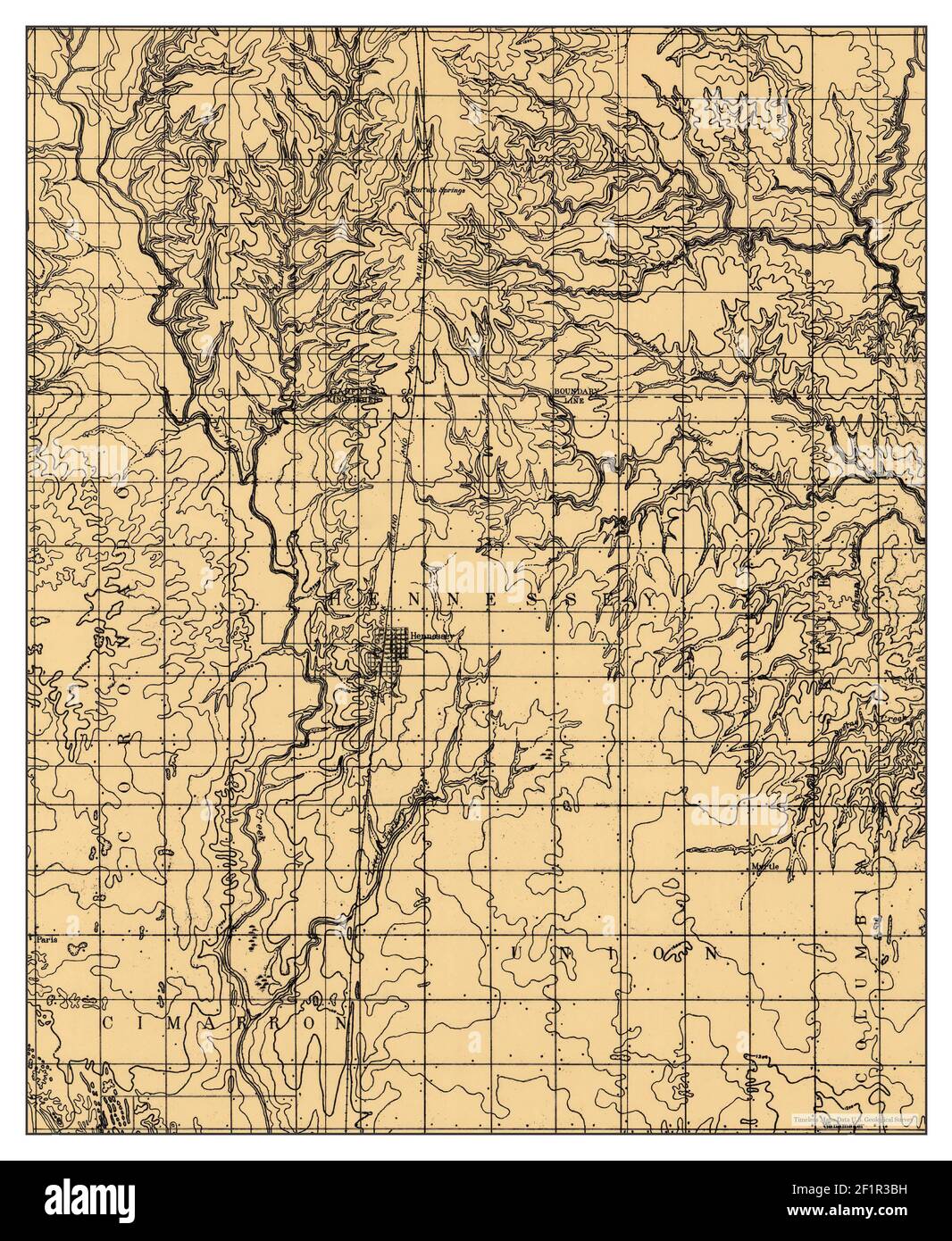 Map of hennessey oklahoma Cut Out Stock Images & Pictures Alamy