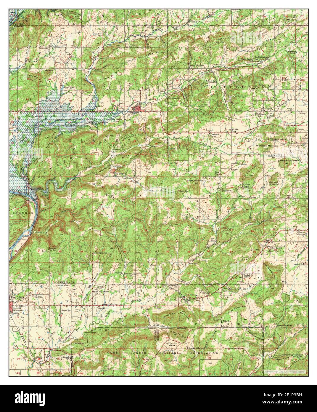 Hulbert, Oklahoma, map 1948, 162500, United States of America by Timeless Maps, data U.S