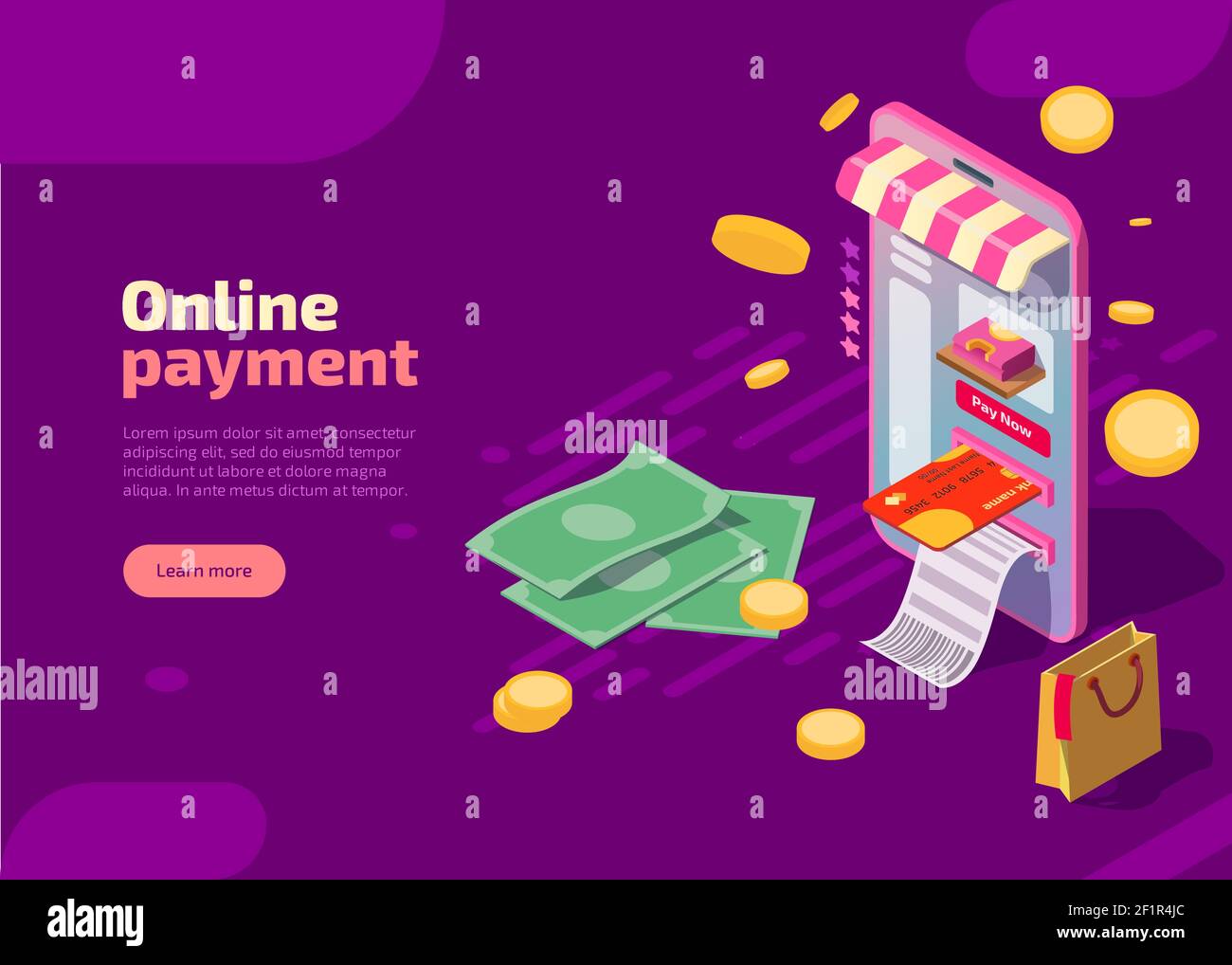 Payment receipt template Stock Vector Images Alamy