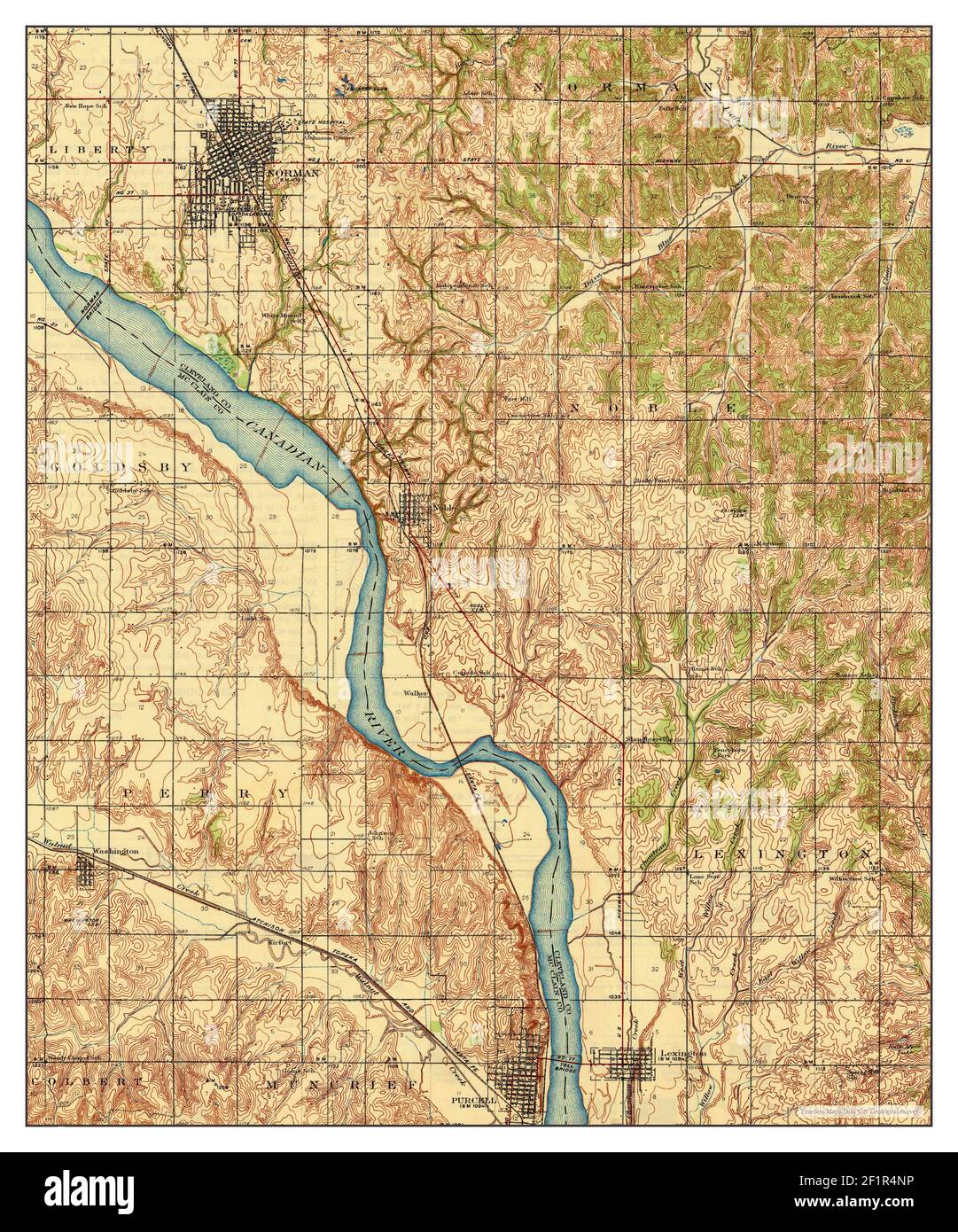 Map Of Norman Oklahoma High Resolution Stock Photography and Images - Alamy