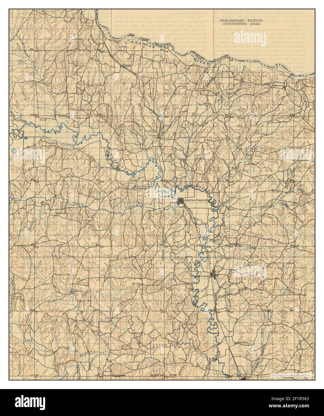 Pauls Valley Ok Map Pauls Valley Oklahoma High Resolution Stock Photography And Images - Alamy
