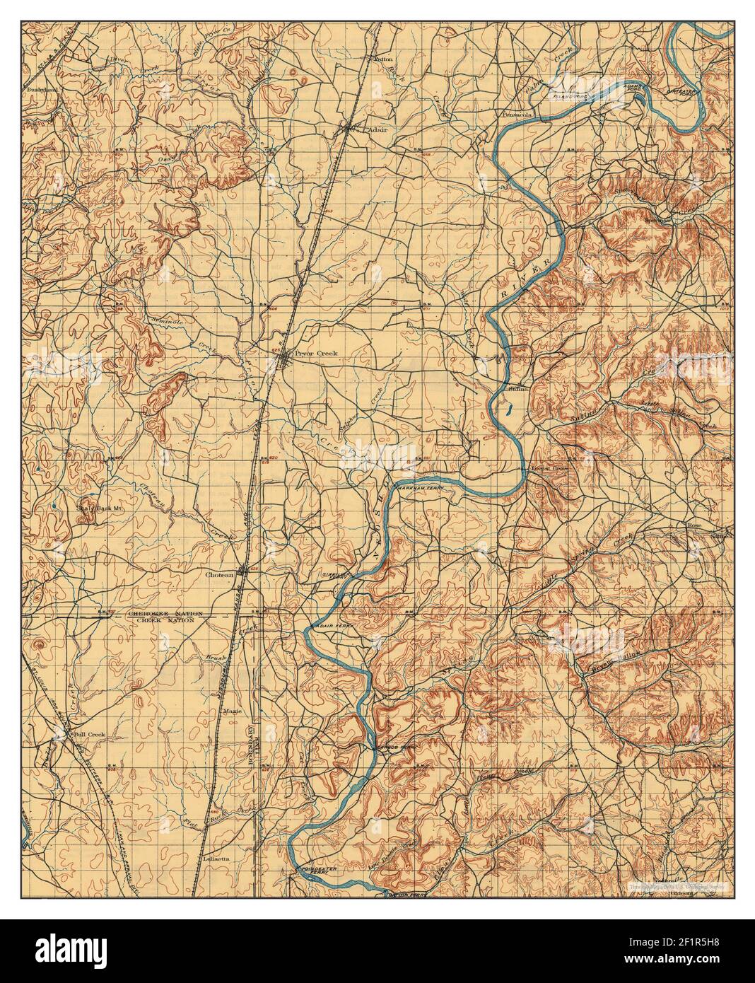 Pryor oklahoma map hires stock photography and images Alamy