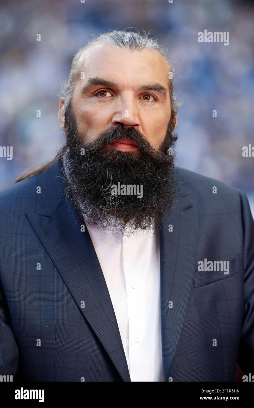 Sebastien Chabal for Canal + during the French Championship Top 14 rugby union match between Montpellier Herault rugby and Castres Olympique on June 2, 2018 at Stade de France in Saint-Denis near Paris, France - Photo Stephane Allaman / DPPI Stock Photo