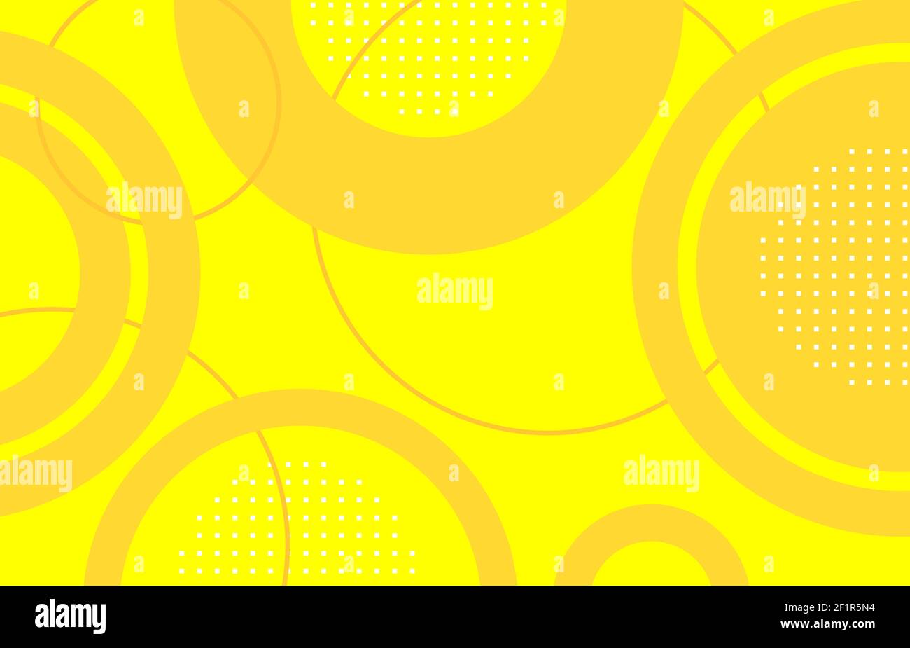 abstract circle shape yellow,dot white,orange background.illustration for your work. Stock Vector