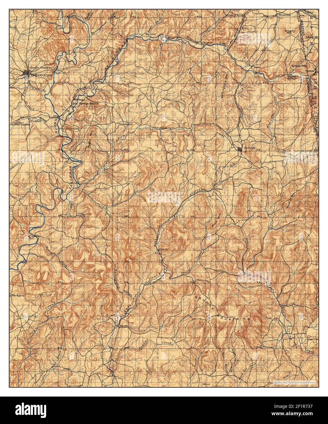 Map Of Tahlequah Oklahoma Map Of Tahlequah Oklahoma High Resolution Stock Photography And Images -  Alamy